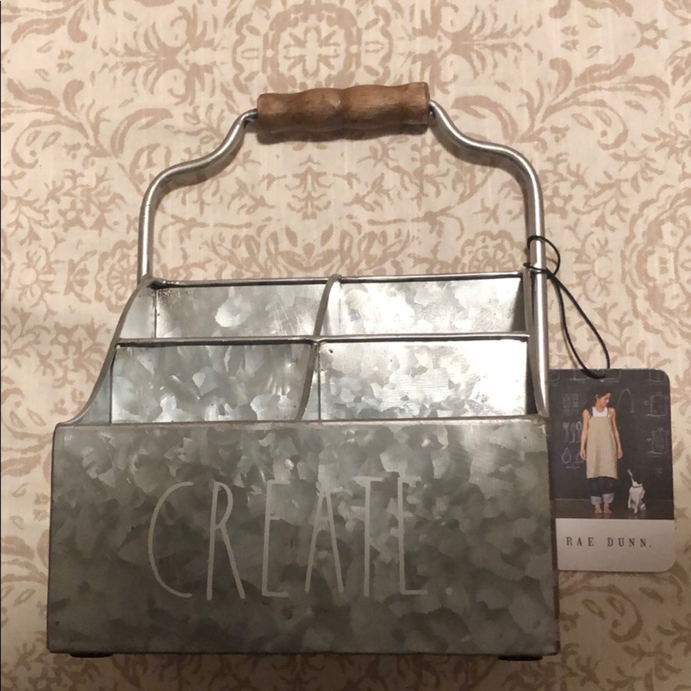 Rae Dunn (CREATE) galvanized desk organizer